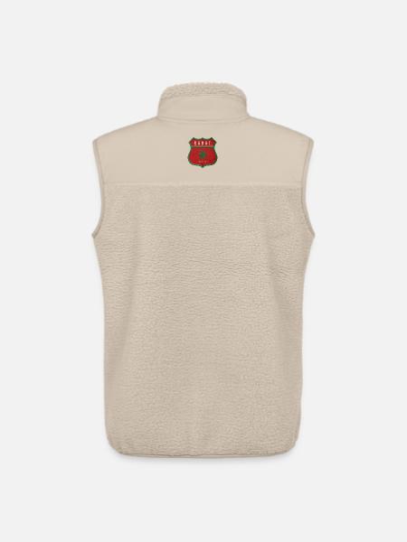 Rabat Morocco Coat of Arms Flags Design - Unisex Sherpa Gilet by Stanley/Stella - beige