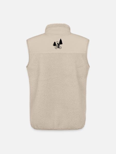 Cyclist in nature - Unisex Sherpa Gilet by Stanley/Stella - beige