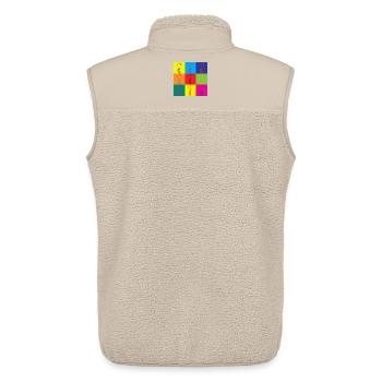 Pop Art Frau Retro Kunst Geschenk - Unisex Sherpaweste von Stanley/Stella - Beige - Hinten - AI Model Male 178 light (178cm)