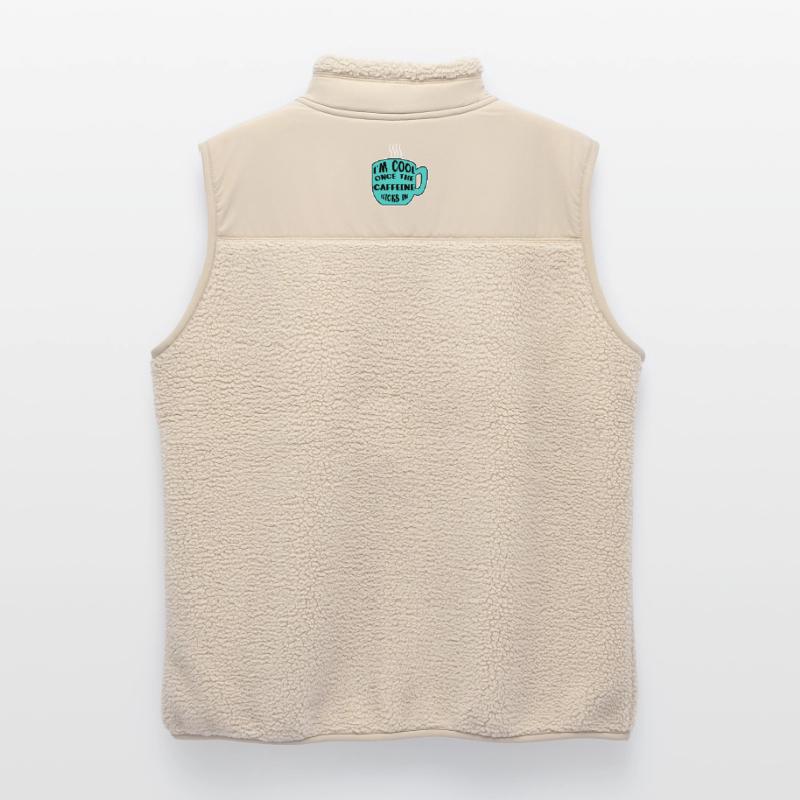Caffeine Coffee Drinker Coffee Cup Coffee Statement Unisex Sherpa Gilet by Stanley/Stella