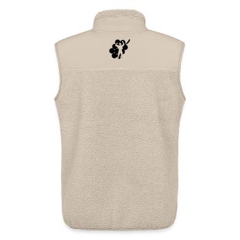 Healthy fruit grape gym bodybuilding - Unisex Sherpa Gilet by Stanley/Stella - beige - Back - AI Model Male 178 light (178cm)