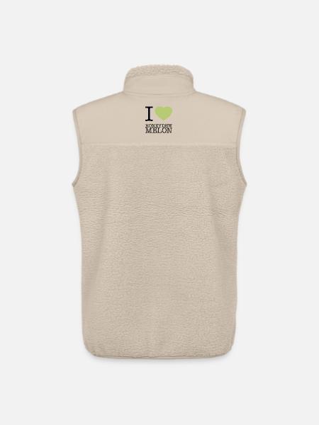 I LOVE HONEYDEW MELON Honigmelone - Unisex Sherpa Gilet by Stanley/Stella - beige