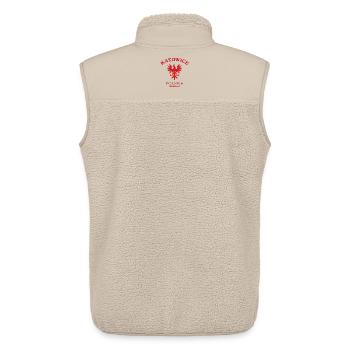 KATOWICE Kattowitz Polen Polska Poland - Unisex Sherpaweste von Stanley/Stella - Beige - Hinten - AI Model Male 178 light (178cm)