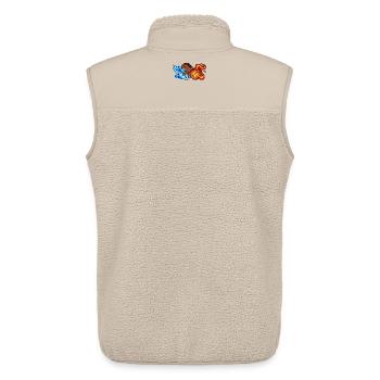 Cool Pferde Islandpferde Pferdeliebe Galopp - Unisex Sherpaweste von Stanley/Stella - Beige - Hinten - AI Model Male 178 light (178cm)