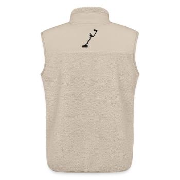 Metalldetektor - Unisex Sherpaweste von Stanley/Stella - Beige - Hinten - AI Model Male 178 light (178cm)