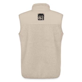 Logo Honig Shop mit Text 'HONEY' - Unisex Sherpaweste von Stanley/Stella - Beige - Hinten - AI Model Male 178 light (178cm)