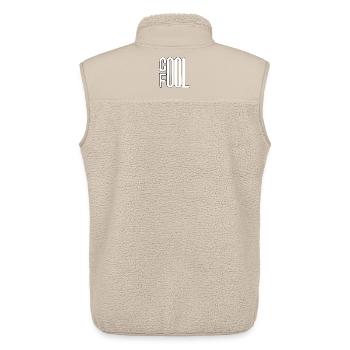 COOL FOOL SPORTS WEISS LINEART - Unisex Sherpaweste von Stanley/Stella - Beige - Hinten - AI Model Male 178 light (178cm)