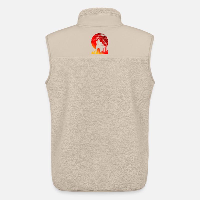 BLUTRAUCH | ROTE VOLLMOND-GESCHENKE - Unisex Sherpaweste von Stanley/Stella - Beige