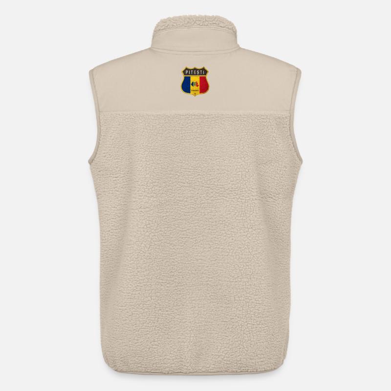 Pitești Rumänien Wappen Design - Unisex Sherpaweste von Stanley/Stella - Beige