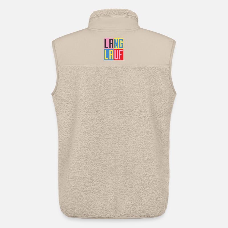 Langlauf Design - Unisex Sherpaweste von Stanley/Stella - Beige