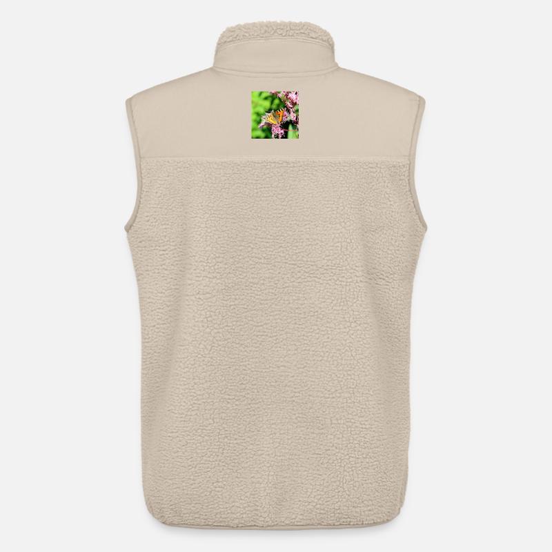Schmetterlinge - Unisex Sherpaweste von Stanley/Stella - Beige