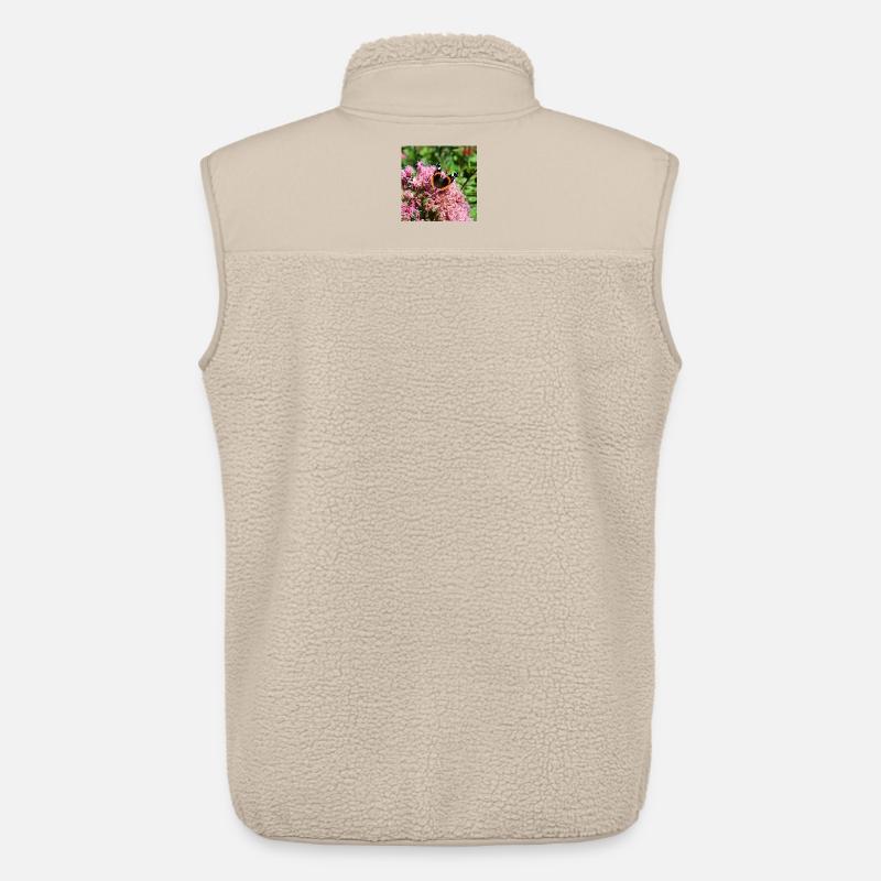 Schmetterlinge - Unisex Sherpaweste von Stanley/Stella - Beige