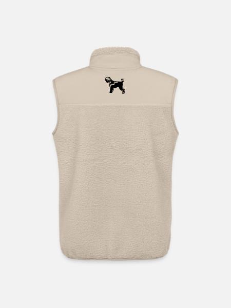Terrier russe - Veste sans manches sherpa unisexe Stanley/Stella - beige