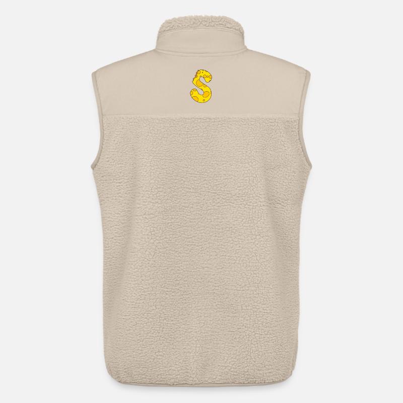 Buchstabe S - Unisex Sherpaweste von Stanley/Stella - Beige