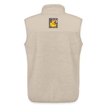 Rubber Duck Rubber Duckie Crew - Unisex Sherpaweste von Stanley/Stella - Beige - Hinten - AI Model Male 178 light (178cm)