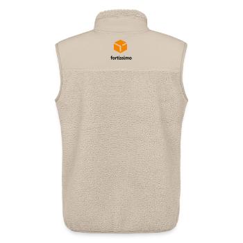 Fortissimo - Unisex Sherpa Gilet by Stanley/Stella - beige - Back - AI Model Male 178 light (178cm)