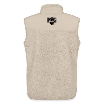 Beer Pong Frame - Unisex Sherpaweste von Stanley/Stella - Beige - Hinten - AI Model Male 178 light (178cm)