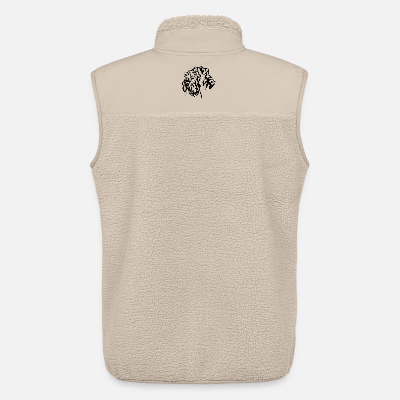 Kerry Blue Terrier Kopf - Unisex Sherpaweste von Stanley/Stella - Beige