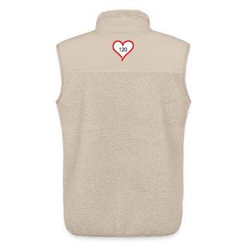 Tempo 120 - Unisex Sherpaweste von Stanley/Stella - Beige - Hinten - AI Model Male 178 light (178cm)