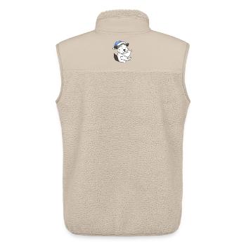 Katze Katzenrasse Ragdoll - Unisex Sherpaweste von Stanley/Stella - Beige - Hinten - AI Model Male 178 light (178cm)