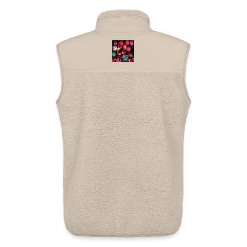 Christmas tree balls - Christmas decorations - Unisex Sherpa Gilet by Stanley/Stella - beige - Back - AI Model Male 178 light (178cm)