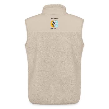 Koala - Engel und Teufel - Unisex Sherpaweste von Stanley/Stella - Beige - Hinten - AI Model Male 178 light (178cm)