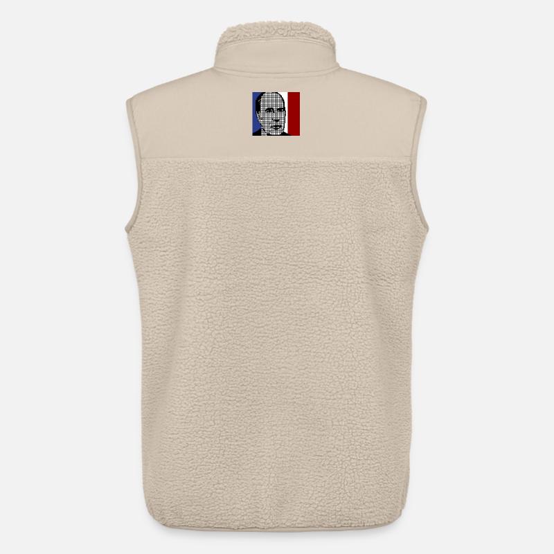 Mitterrand 1981 - Veste sans manches sherpa unisexe Stanley/Stella - beige