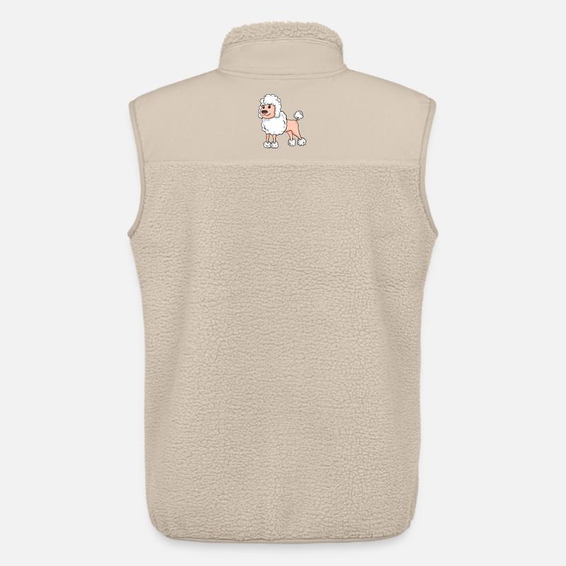 Pudel Weiß Hunderasse - Unisex Sherpaweste von Stanley/Stella - Beige