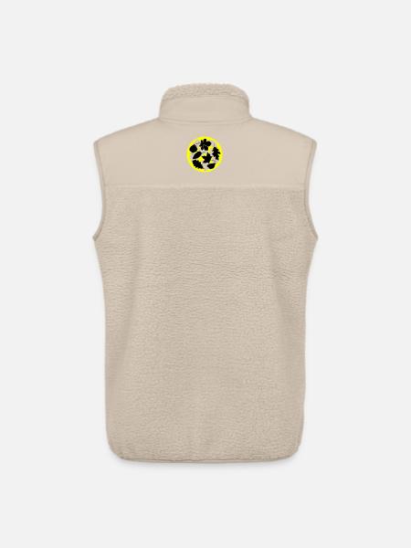 autumn leaves circle - Unisex Sherpa Gilet by Stanley/Stella - beige