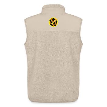 Herbst Oktober Wetter - Unisex Sherpaweste von Stanley/Stella - Beige - Hinten - AI Model Male 178 light (178cm)