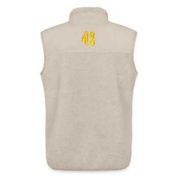 41 years old - 41st birthday gift - 1941 - Unisex Sherpa Gilet by Stanley/Stella - beige - Back - AI Model Male 178 light (178cm)