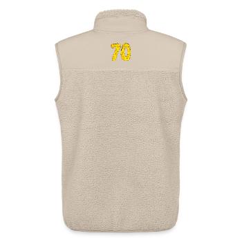 70 years old - 70th birthday gift - 1970 - Unisex Sherpa Gilet by Stanley/Stella - beige - Back - AI Model Male 178 light (178cm)