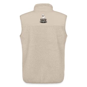 Schafe Schaf Schafzüchter Geschenk - Unisex Sherpaweste von Stanley/Stella - Beige - Hinten - AI Model Male 178 light (178cm)