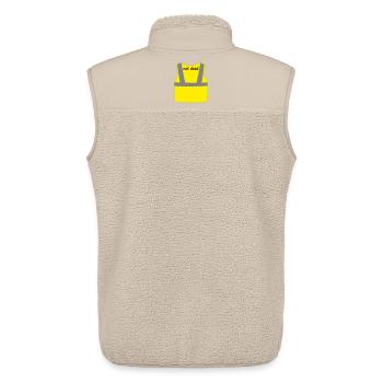 Yellow vest - Unisex Sherpa Gilet by Stanley/Stella - beige - Back - AI Model Male 178 light (178cm)