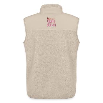 Trop glamour pour donner un sacré créateur d’ongles - Veste sans manches sherpa unisexe Stanley/Stella - beige - Dos - AI Model Male 178 light (178cm)