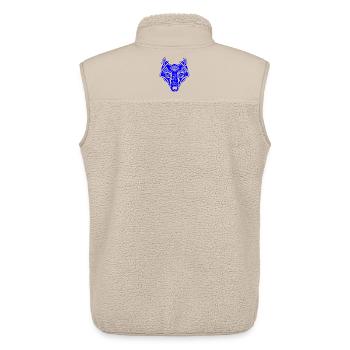 Viking Wolf blau transparent - Unisex Sherpaweste von Stanley/Stella - Beige - Hinten - AI Model Male 178 light (178cm)