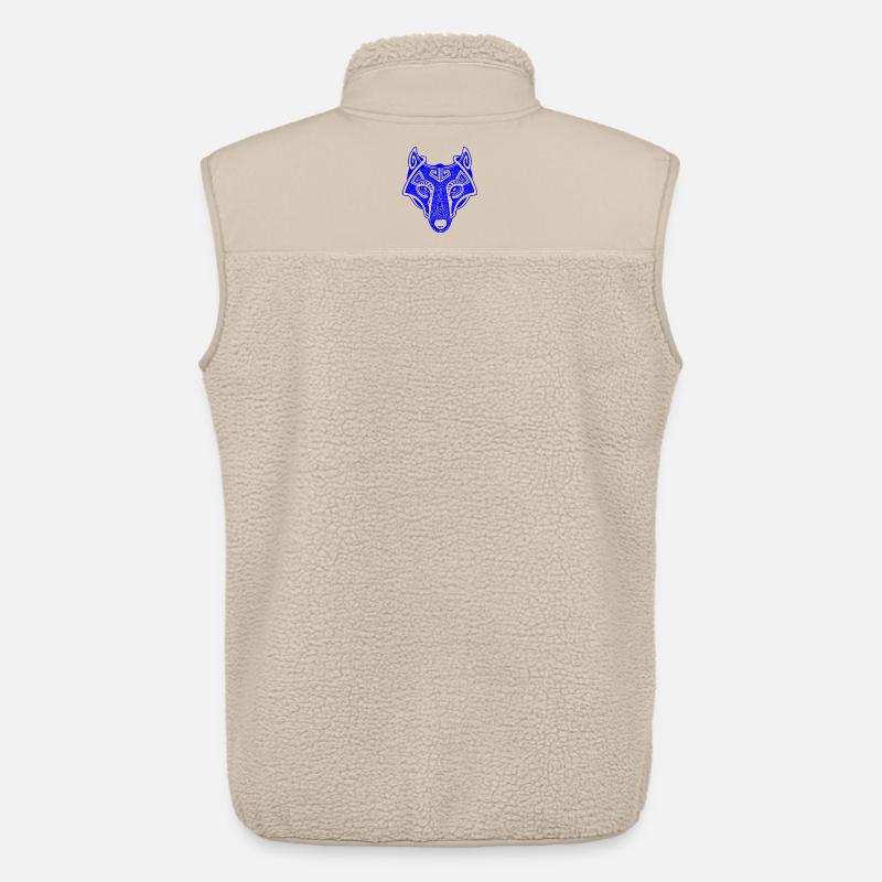 Viking Wolf blau transparent - Unisex Sherpaweste von Stanley/Stella - Beige