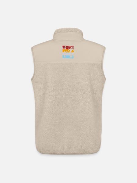 Farbblock-Fußball-Silhouetten - Unisex Sherpaweste von Stanley/Stella - Beige