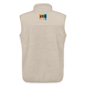 Tango Dancer Dance Vintage Retro Gift - Unisex Sherpa Gilet by Stanley/Stella - beige - Back - AI Model Male 178 light (178cm)