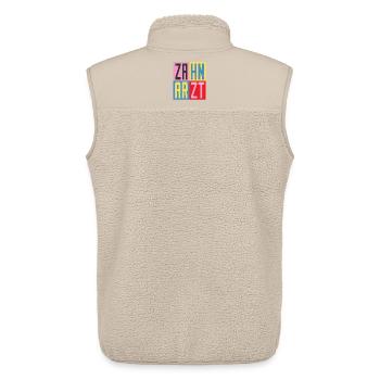 Zahnarzt Design - Unisex Sherpaweste von Stanley/Stella - Beige - Hinten - AI Model Male 178 light (178cm)