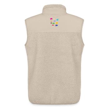 artist - Veste sans manches sherpa unisexe Stanley/Stella - beige - Dos - AI Model Male 178 light (178cm)