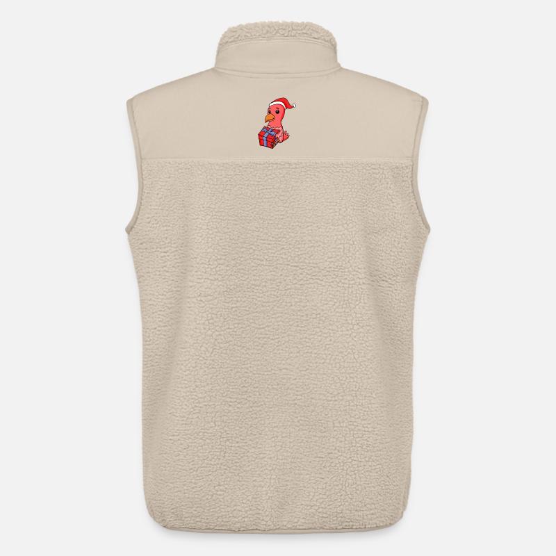 Weihnachten Huhn Baby mit Geschenk - Unisex Sherpaweste von Stanley/Stella - Beige