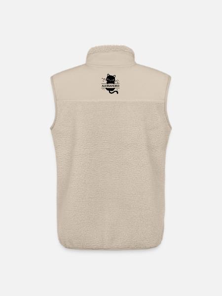 t-shirt Alessandro t shirt cat gift idea cat cat - Unisex Sherpa Gilet by Stanley/Stella - beige