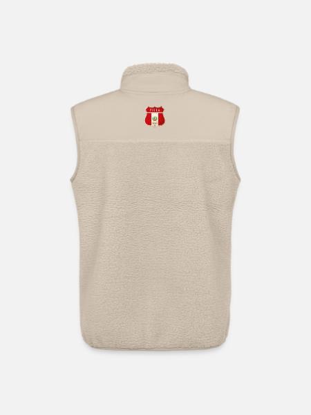 Drapeaux de Piura Pérou - Veste sans manches sherpa unisexe Stanley/Stella - beige