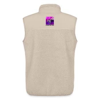 SommernachtRegen Abstrakt - Unisex Sherpaweste von Stanley/Stella - Beige - Hinten - AI Model Male 178 light (178cm)