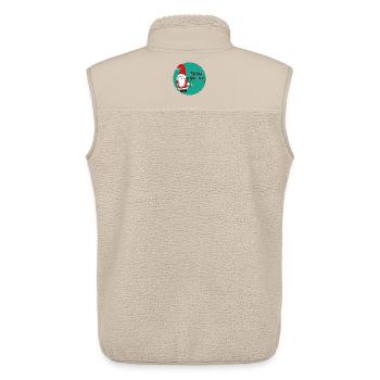 Joyeux Noël - Veste sans manches sherpa unisexe Stanley/Stella - beige - Dos - AI Model Male 178 light (178cm)