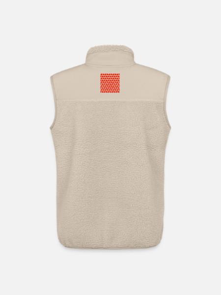 Sommerblumen, Mohnblumenmuster - Unisex Sherpaweste von Stanley/Stella - Beige
