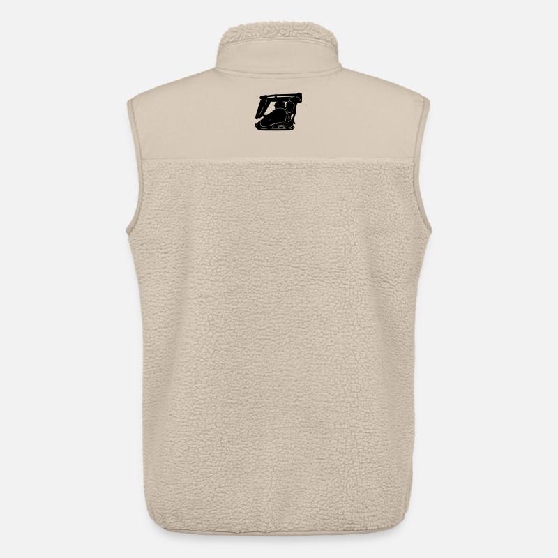 Stratemaker Vibrationsmaschine oder Vibrationsplatte - Unisex Sherpaweste von Stanley/Stella - Beige