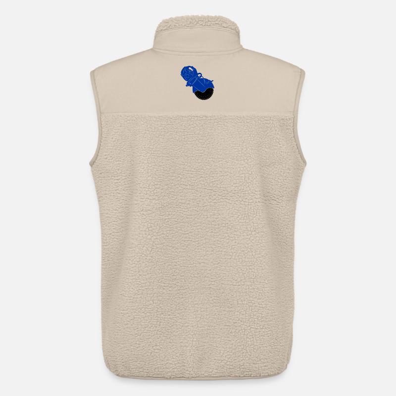 Pflastersteinsäge oder Steinsägemaschine - Unisex Sherpaweste von Stanley/Stella - Beige