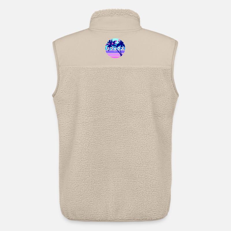 Relax Japanese Text Sun - Unisex Sherpaweste von Stanley/Stella - Beige